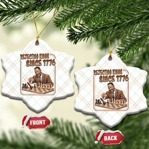 Martin Luther King Ceramic Ornament Rejecting Kings Since 1776 TS12 Print Your Wear