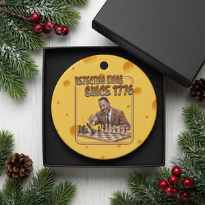 Martin Luther King Ceramic Ornament Rejecting Kings Since 1776 TS12 1pc Yellow Cheese Print Your Wear