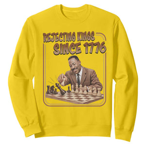 Martin Luther King Sweatshirt Rejecting Kings Since 1776 TS12 Daisy Print Your Wear
