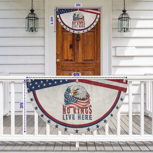 No Kings Live Here Patriotic Fan Flag American Eagle Lover TS12 Print Your Wear