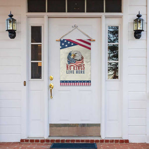 No Kings Live Here Garden Flag Patriotic American Eagle TS12 Print Your Wear
