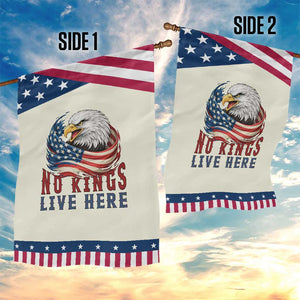 No Kings Live Here Garden Flag Patriotic American Eagle TS12 Print Your Wear