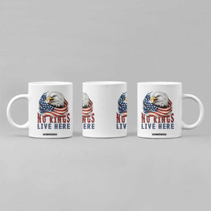 No Kings Live Here Coffee Mug Patriotic American Eagle TS12 Print Your Wear