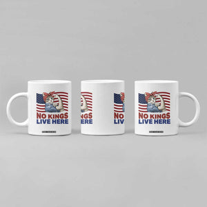 No Kings Live Here Coffee Mug Funny Rosie The Riveter Cat Feminist Gift TS12 Print Your Wear