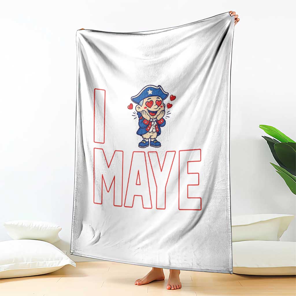 I Love Maye Throw Blanket Funny QB Sport Fan TS12 Print Your Wear