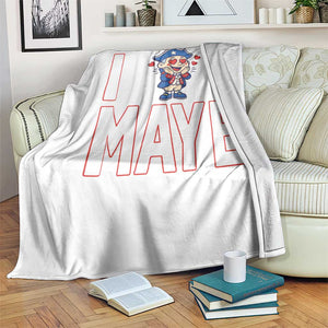 I Love Maye Throw Blanket Funny QB Sport Fan TS12 Print Your Wear