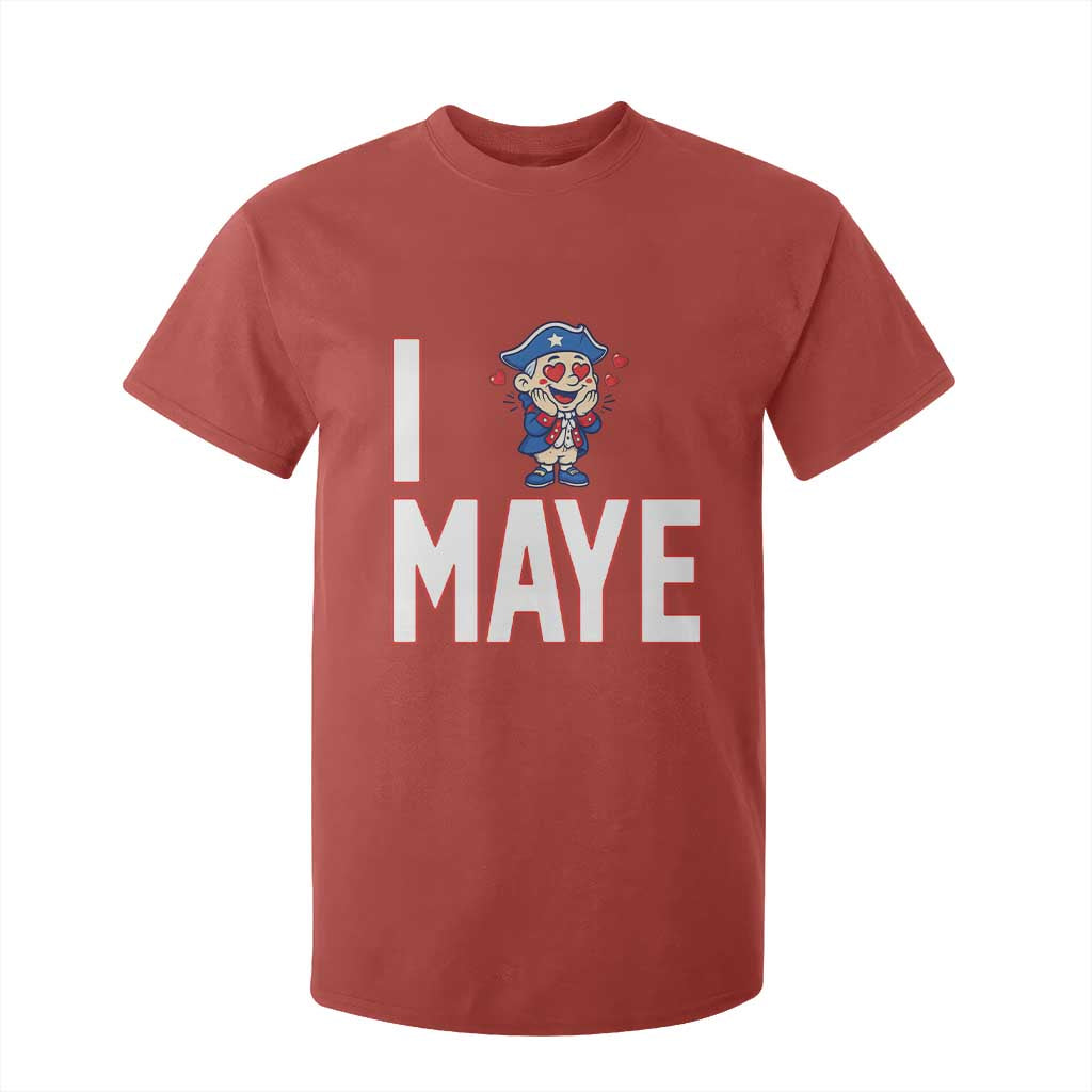 I Love Maye T Shirt For Kid Funny QB Sport Fan TS12 Red Print Your Wear