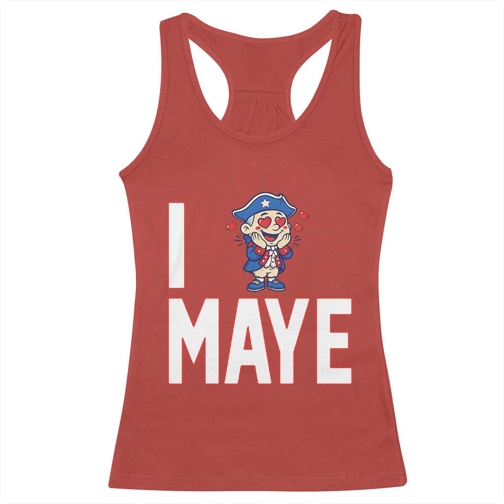 I Love Maye Racerback Tank Top Funny QB Sport Fan TS12 Red Print Your Wear