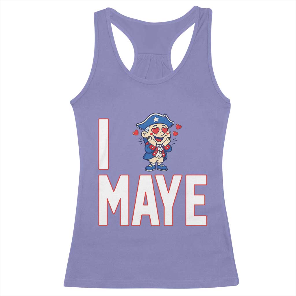 I Love Maye Racerback Tank Top Funny QB Sport Fan TS12 Violet Print Your Wear