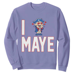 I Love Maye Sweatshirt Funny QB Sport Fan TS12 Violet Print Your Wear