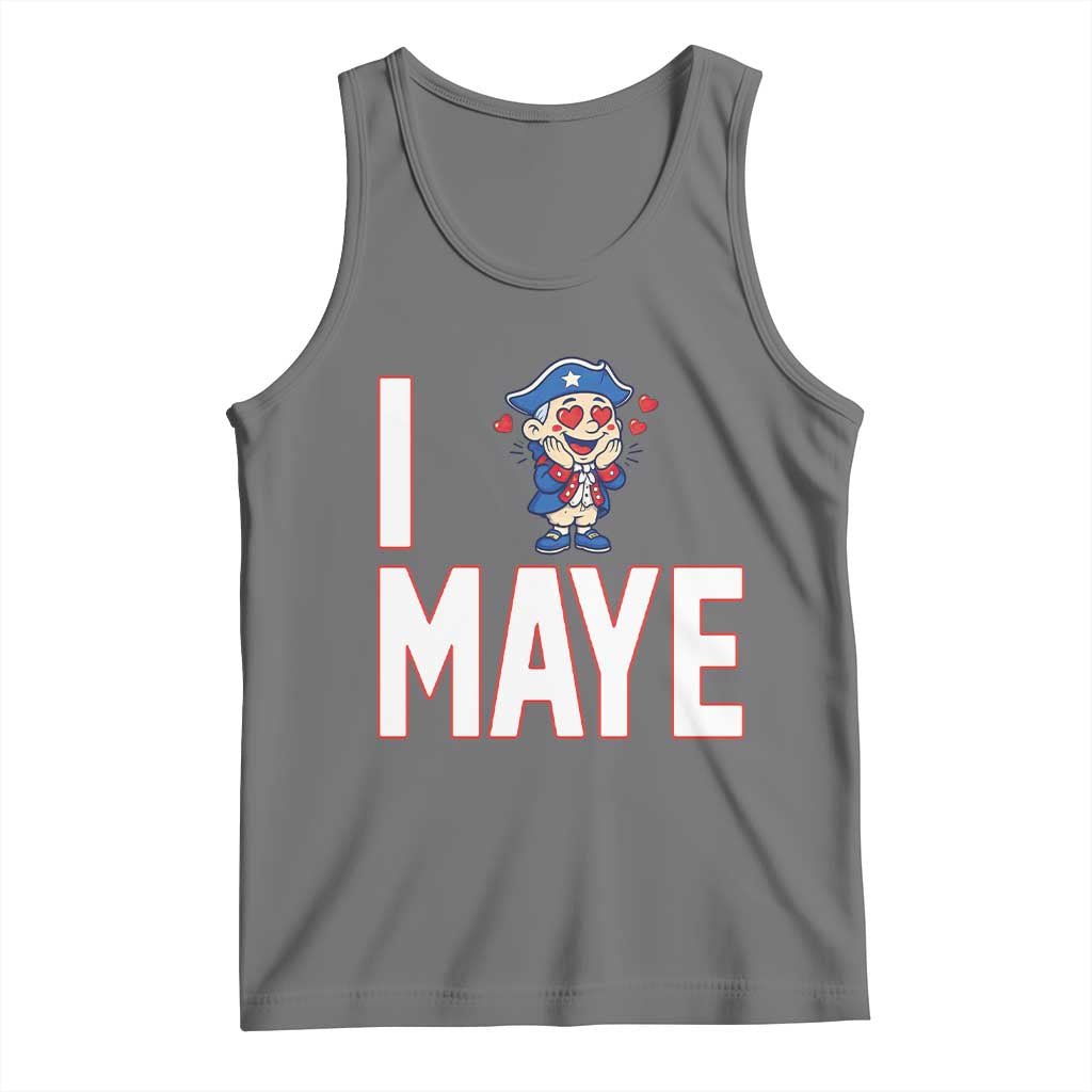 I Love Maye Tank Top Funny QB Sport Fan TS12 Black Heather Print Your Wear