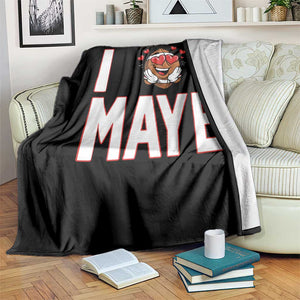 I Love Maye Throw Blanket Football Lover Gift For NE Fan TS12 Print Your Wear