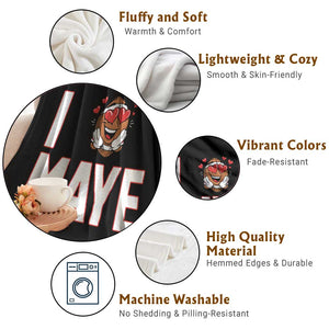 I Love Maye Throw Blanket Football Lover Gift For NE Fan TS12 Print Your Wear