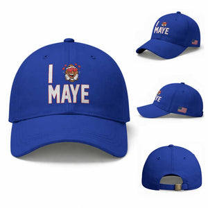 I Love Maye Baseball Cap Football Lover Gift For NE Fan TS12 Baseball Cap Universal Fit Royal Blue Print Your Wear