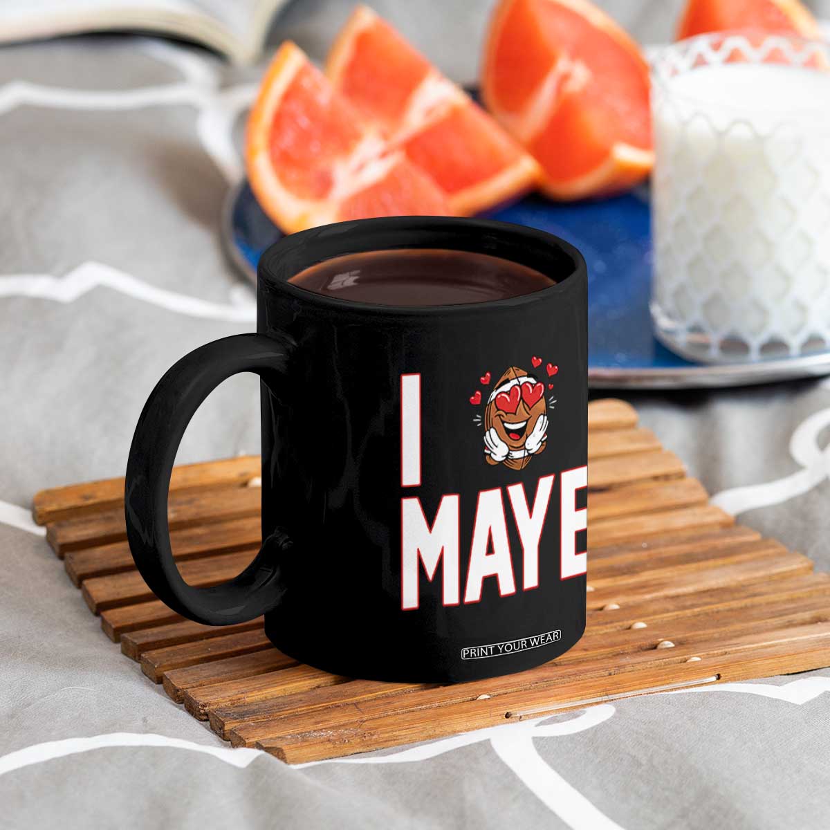 I Love Maye Coffee Mug Football Lover Gift For NE Fan TS12 Print Your Wear
