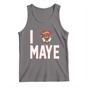 I Love Maye Tank Top Football Lover Gift For NE Fan TS12 Deep Heather Print Your Wear