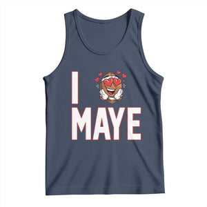 I Love Maye Tank Top Football Lover Gift For NE Fan TS12 Navy Print Your Wear