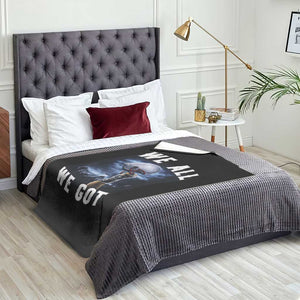 We All We Got Football Helmet Victory Graphic Throw Blanket TS12 Print Your Wear
