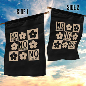 No Kings Wildflower Retro Boho Floral Garden Flag TS12 Print Your Wear