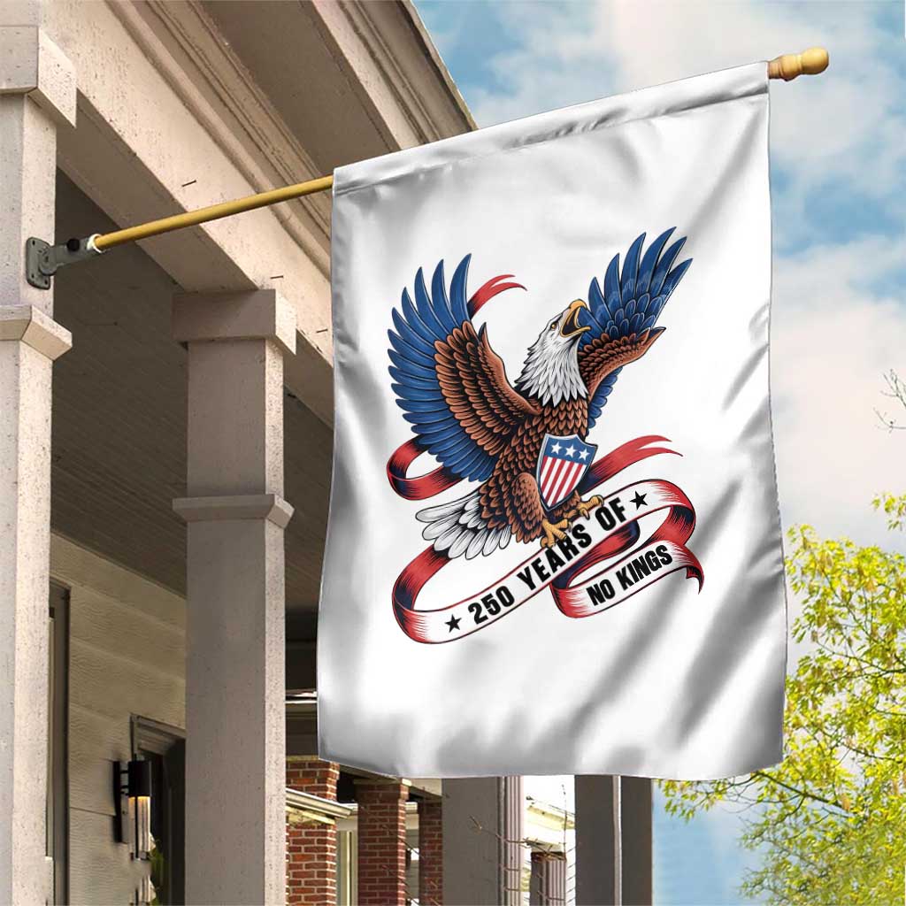 No Kings Garden Flag USA 250th Anniversary Freedom Eagle TS12 Print Your Wear