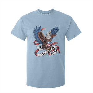 No Kings T Shirt For Kid USA 250th Anniversary Freedom Eagle TS12 Light Blue Print Your Wear