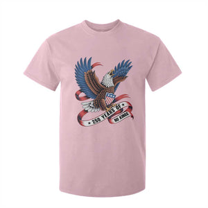 No Kings T Shirt For Kid USA 250th Anniversary Freedom Eagle TS12 Light Pink Print Your Wear