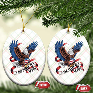 No Kings Ceramic Ornament USA 250th Anniversary Freedom Eagle TS12 Print Your Wear