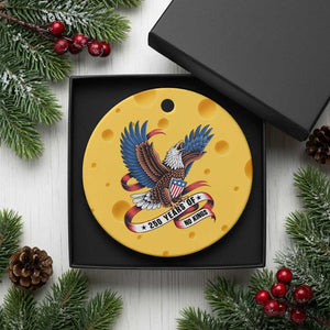 No Kings Ceramic Ornament USA 250th Anniversary Freedom Eagle TS12 1pc Yellow Cheese Print Your Wear