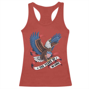 No Kings Racerback Tank Top USA 250th Anniversary Freedom Eagle TS12 Red Print Your Wear