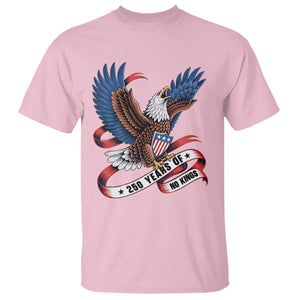 No Kings T Shirt USA 250th Anniversary Freedom Eagle TS12 Light Pink Print Your Wear