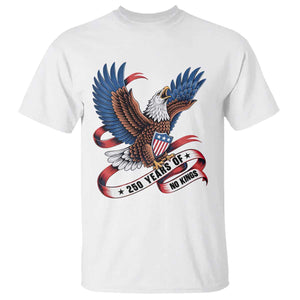 No Kings T Shirt USA 250th Anniversary Freedom Eagle TS12 White Print Your Wear