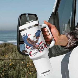 No Kings Tumbler With Handle USA 250th Anniversary Freedom Eagle TS12 Print Your Wear