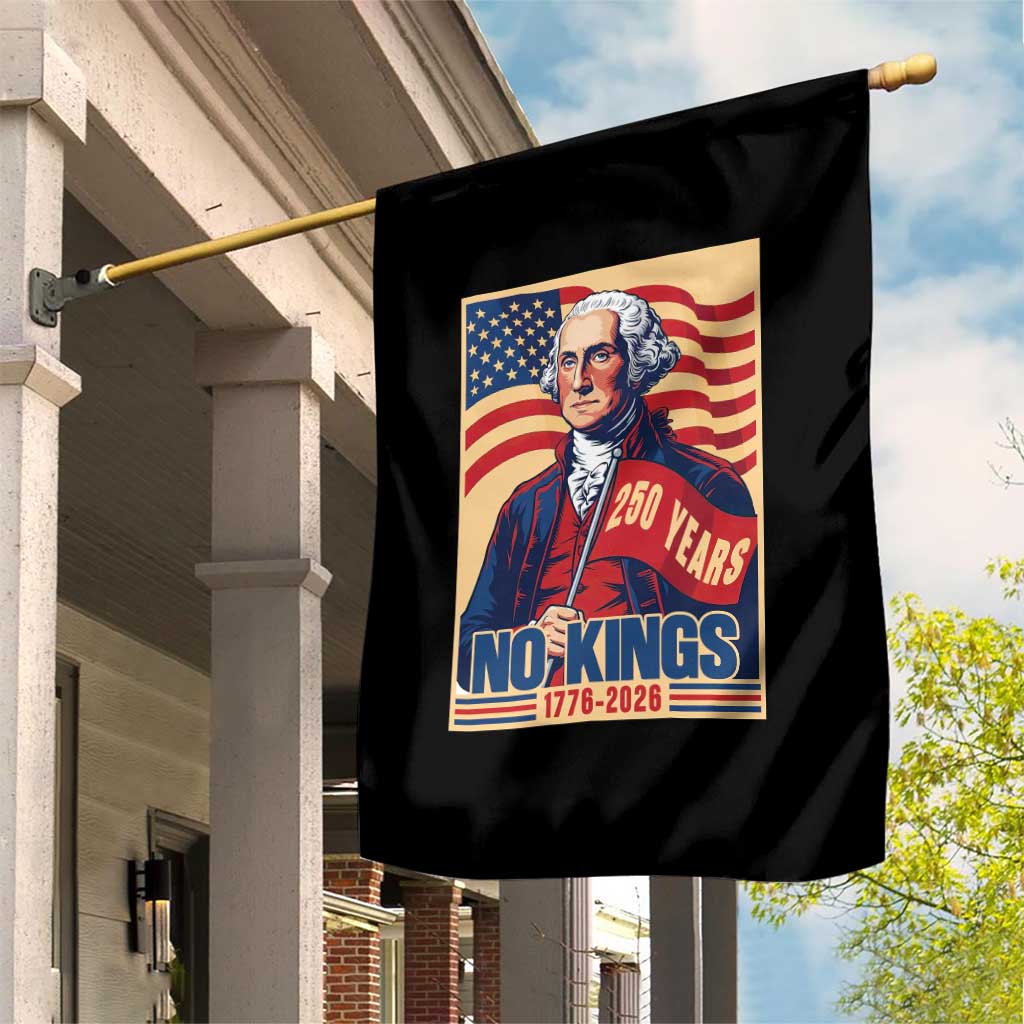 Funny George Washington Freedom Protest Garden Flag No Kings TS12 Print Your Wear