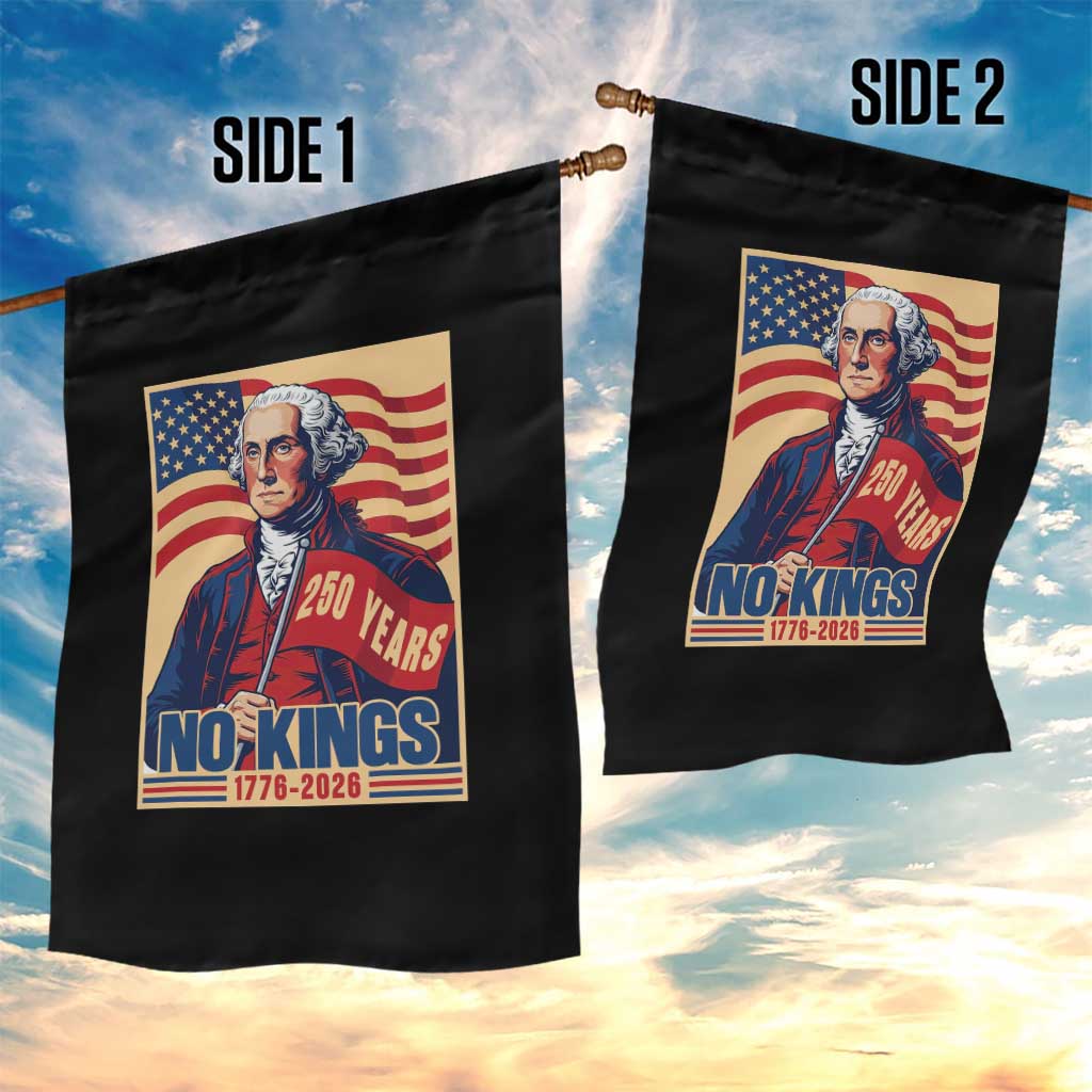 Funny George Washington Freedom Protest Garden Flag No Kings TS12 Print Your Wear