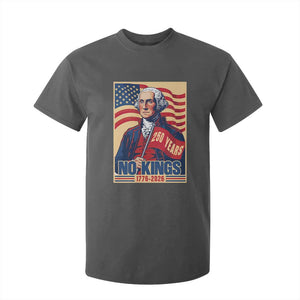 Funny George Washington Freedom Protest T Shirt For Kid No Kings TS12 Dark Heather Print Your Wear
