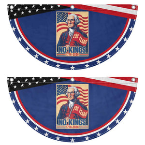 Funny George Washington Freedom Protest Patriotic Fan Flag No Kings TS12 2pcs pack Classic Navy Print Your Wear