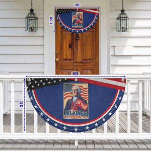 Funny George Washington Freedom Protest Patriotic Fan Flag No Kings TS12 Print Your Wear