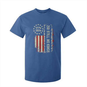 250 Still No Kings T Shirt For Kid Vintage Patriotic Flag TS12 Royal Blue Print Your Wear