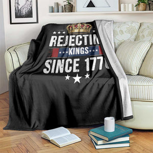 Rejecting Kings Since 1776 Throw Blanket Anti Authoritarian Protest TS12 Print Your Wear