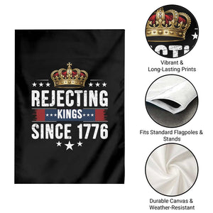 Rejecting Kings Since 1776 Garden Flag Anti Authoritarian Protest TS12 Print Your Wear