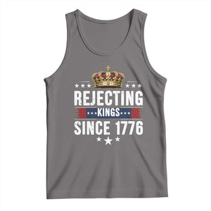 Rejecting Kings Since 1776 Tank Top Anti Authoritarian Protest TS12 Deep Heather Print Your Wear