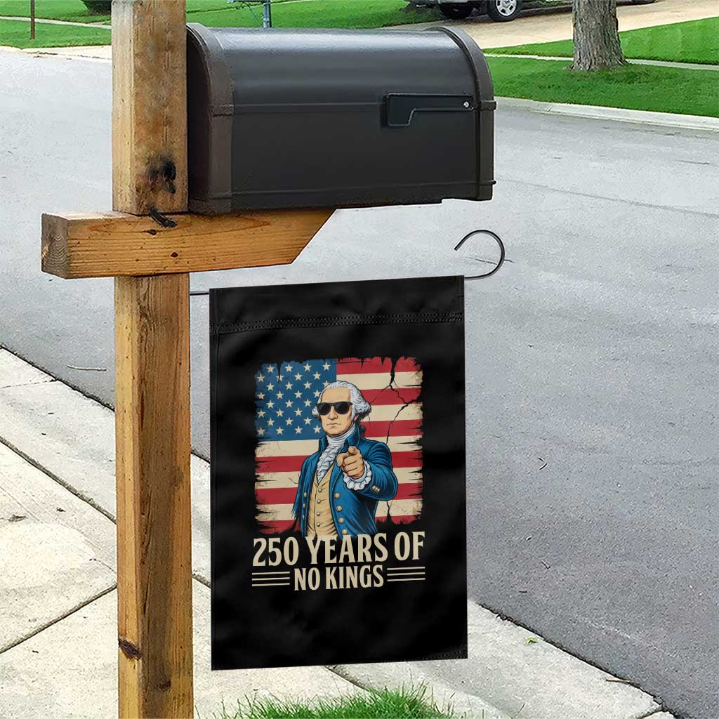 No Kings 250 Years George Washington Garden Flag TS12 Print Your Wear