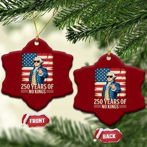 No Kings 250 Years George Washington Ceramic Ornament TS12 Print Your Wear