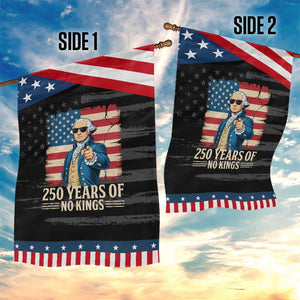 No Kings 250 Years George Washington Garden Flag TS12 Print Your Wear