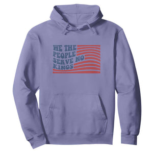 We The People Serve No Kings Hoodie American Freedom Protest TS12 Violet Print Your Wear