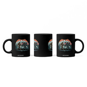 Patriotic Bigfoot And Mothman Coffee Mug Funny Cryptid Lover Gift TS12 Print Your Wear