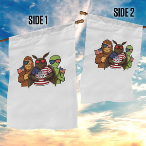 Funny Bigfoot Mothman Alien Garden Flag USA 250th Anniversary TS12 Print Your Wear
