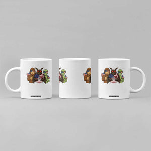Funny Bigfoot Mothman Alien Coffee Mug USA 250th Anniversary TS12 Print Your Wear