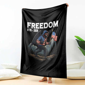 Patriotic Mothman Lover Throw Blanket Funny USA 250 Anniversary Gift TS12 Print Your Wear