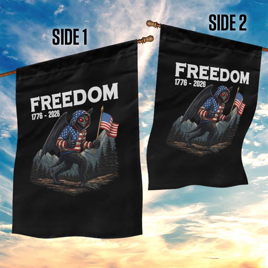 Patriotic Mothman Lover Garden Flag Funny USA 250 Anniversary Gift TS12 Print Your Wear